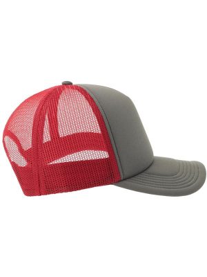 Atlantis Rapper S 5 Panel Structured Foam Mid Profile Curved Visor Recycled Trucker Cap Adult - Image 112