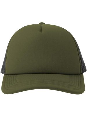 Atlantis Rapper S 5 Panel Structured Foam Mid Profile Curved Visor Recycled Trucker Cap Adult - Image 119