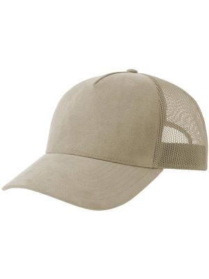 Atlantis Rapper Suede S 5 Panel Sustainable Trucker Cap Adult - Image 12