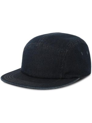 Atlantis Ruby 5 Panel Unstructured Low Profile Flat Visor Denim Recycled Camper Cap Adult - Image 18