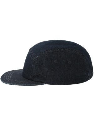 Atlantis Ruby 5 Panel Unstructured Low Profile Flat Visor Denim Recycled Camper Cap Adult - Image 21