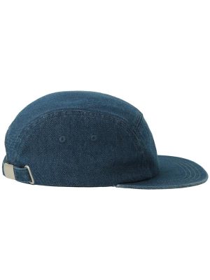 Atlantis Ruby 5 Panel Unstructured Low Profile Flat Visor Denim Recycled Camper Cap Adult - Image 27