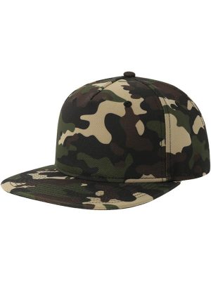 Atlantis Snapback Flat Visor 5 Panel Sustainable Cap Adult - Image 38