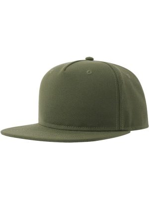 Atlantis Snapback Flat Visor 5 Panel Sustainable Cap Adult - Image 52