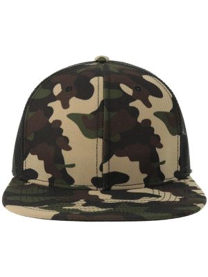 Atlantis Snapback Mesh 6 Panel Sustainable Trucker Cap Adult - Image 45
