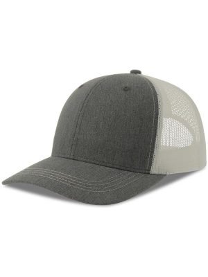 Atlantis Sonic S 6 Panel Structured Mid Profile Mid Visor Contrast Organic Trucker Cap Adult - Image 120