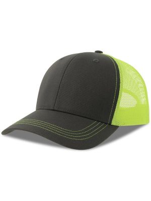 Atlantis Sonic S 6 Panel Structured Mid Profile Mid Visor Contrast Organic Trucker Cap Adult - Image 109