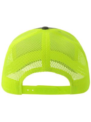 Atlantis Sonic S 6 Panel Structured Mid Profile Mid Visor Contrast Organic Trucker Cap Adult - Image 111