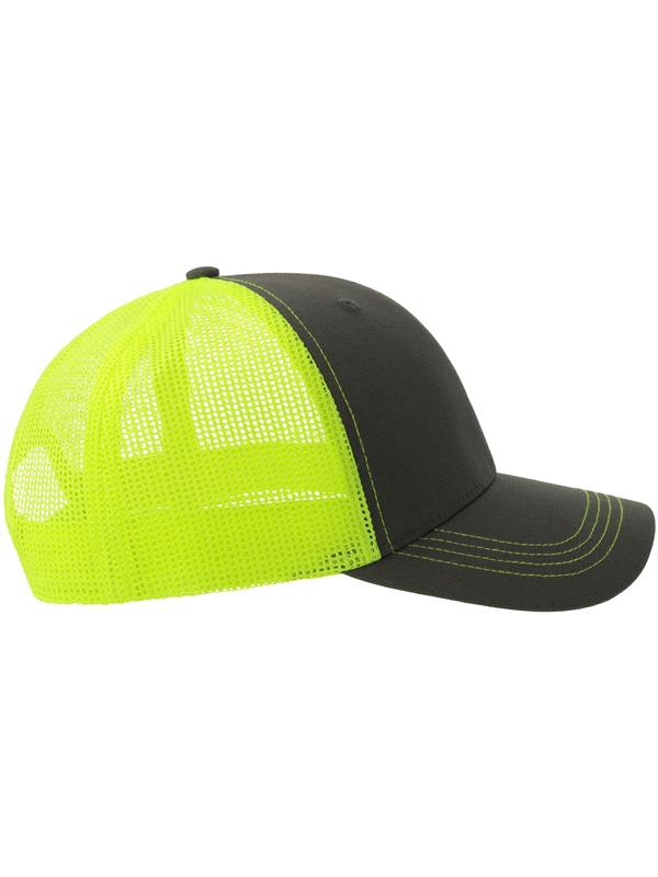 Atlantis Sonic S 6 Panel Structured Mid Profile Mid Visor Contrast Organic Trucker Cap Adult