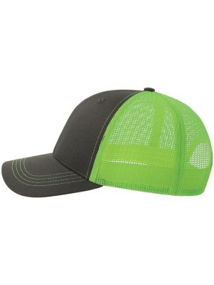 Atlantis Sonic S 6 Panel Structured Mid Profile Mid Visor Contrast Organic Trucker Cap Adult - Image 107