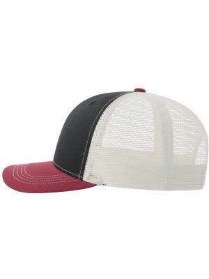 Atlantis Sonic S 6 Panel Structured Mid Profile Mid Visor Contrast Organic Trucker Cap Adult - Image 133