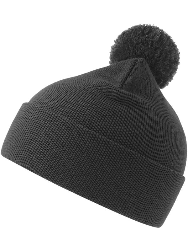 Atlantis Wind S Pompom Recycled Beanie Double Skin Cuffed