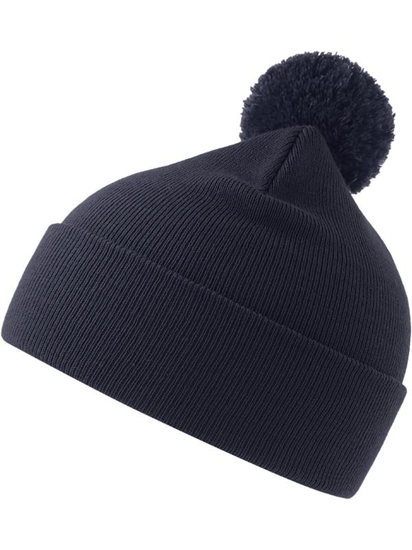 Atlantis Wind S Pompom Recycled Beanie Double Skin Cuffed