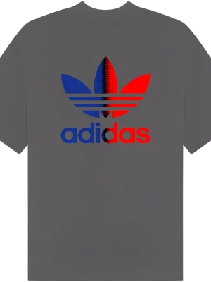 Adidas Blue Red T-Shirt - Image 4