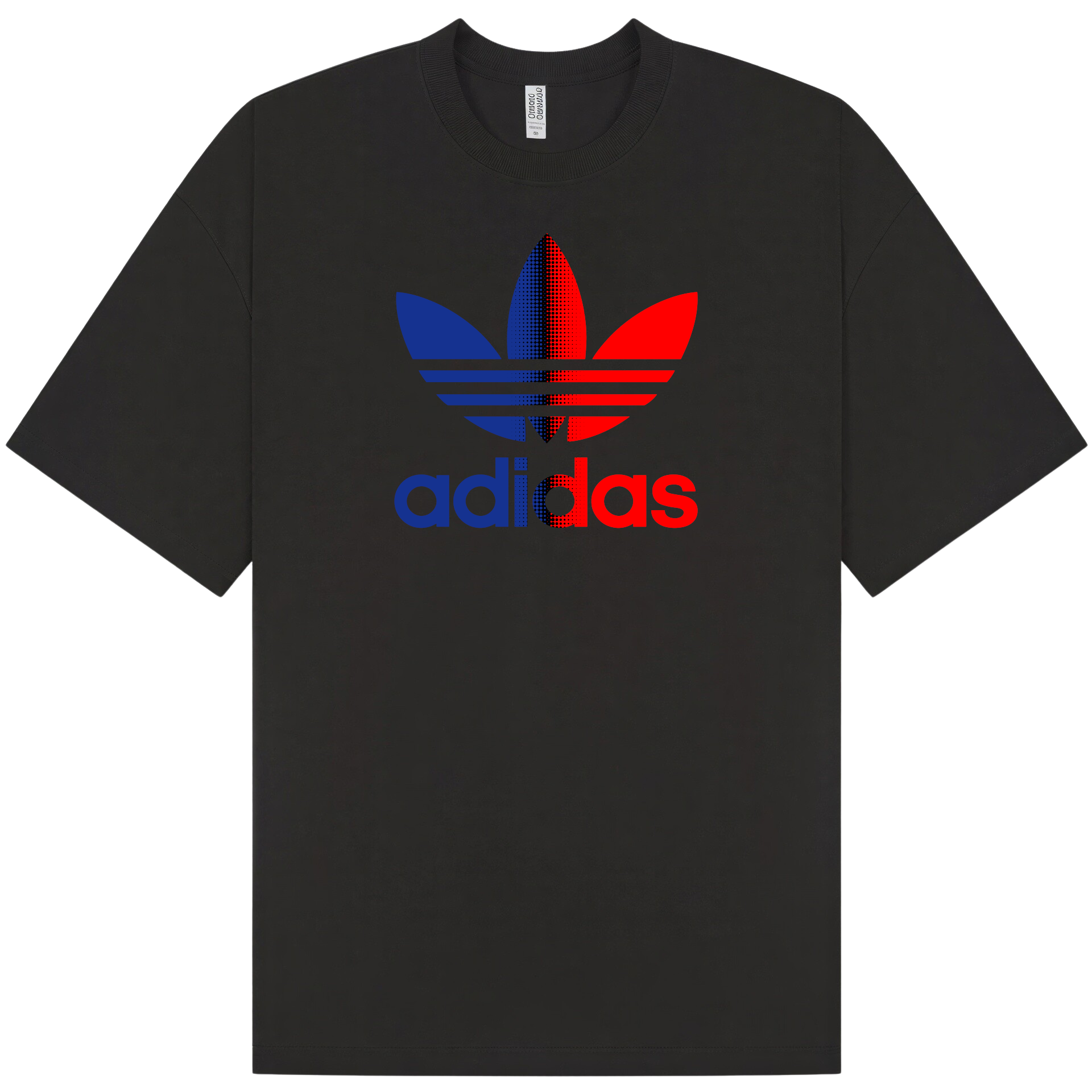 Adidas Blue Red T-Shirt - Image 1