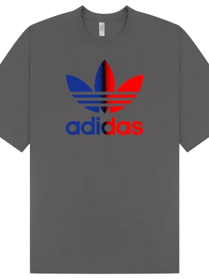 Adidas Blue Red T-Shirt - Image 3