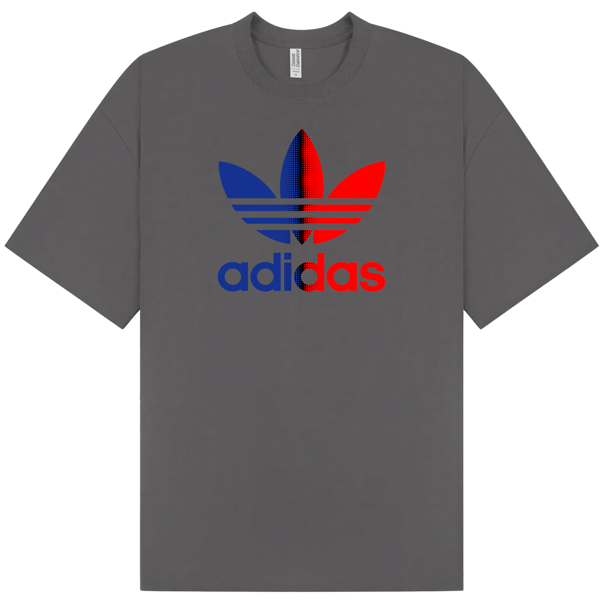 Adidas Blue Red T-Shirt - Image 3