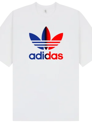 Adidas Blue Red T-Shirt - Image 5