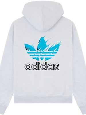 Adidas Paint blue Hoodie - Image 2