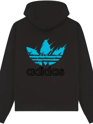 Adidas Paint blue Hoodie - Image 4