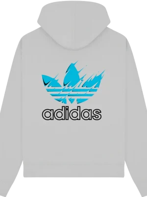 Adidas Paint blue Hoodie - Image 8