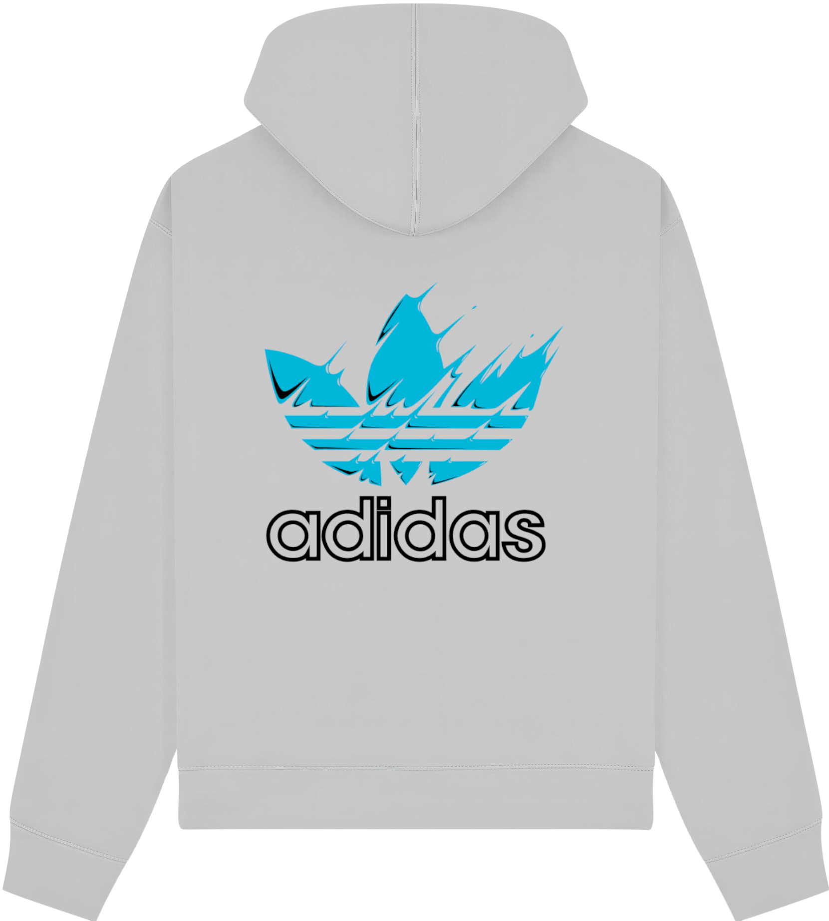 Adidas Paint blue Hoodie - Image 8