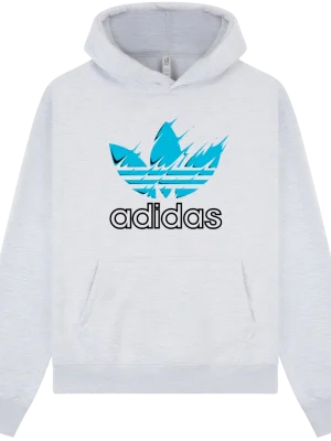 Adidas Paint blue Hoodie - Image 1