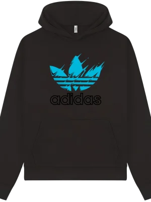 Adidas Paint blue Hoodie - Image 3