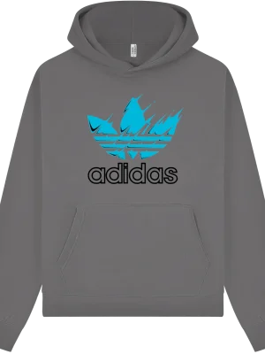 Adidas Paint blue Hoodie - Image 5