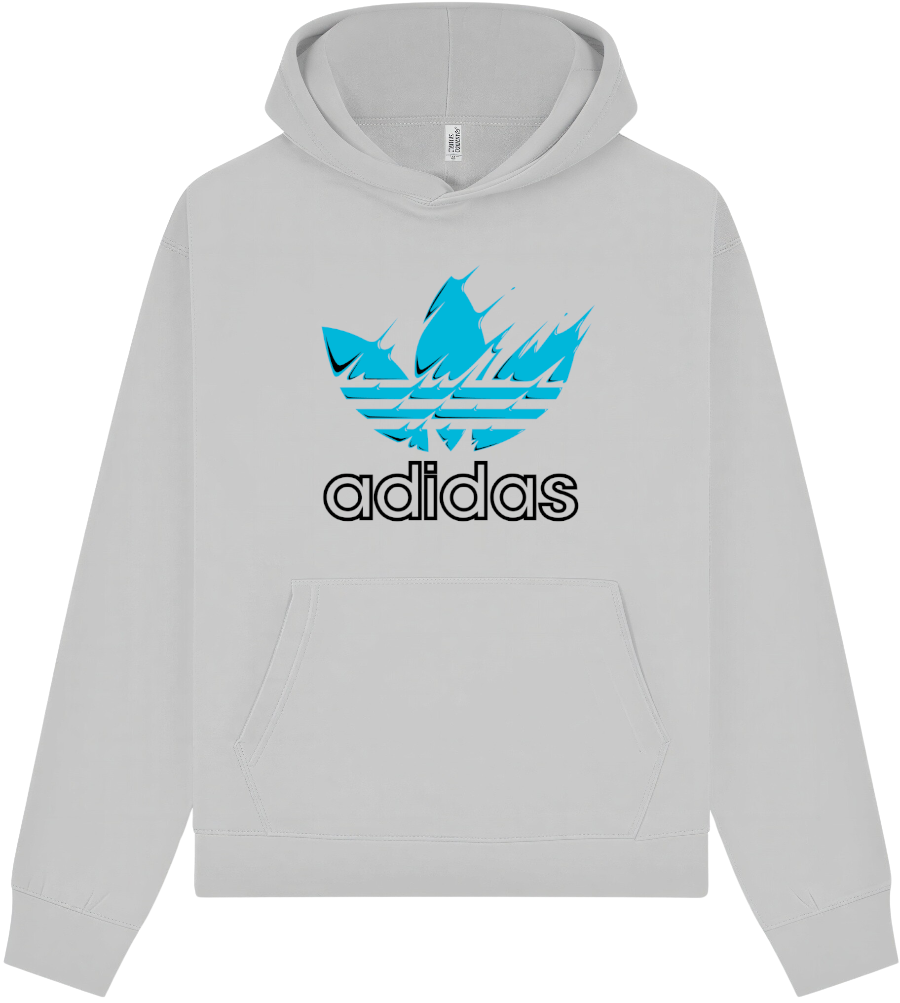 Adidas Paint blue Hoodie - Image 7