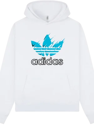 Adidas Paint blue Hoodie - Image 9