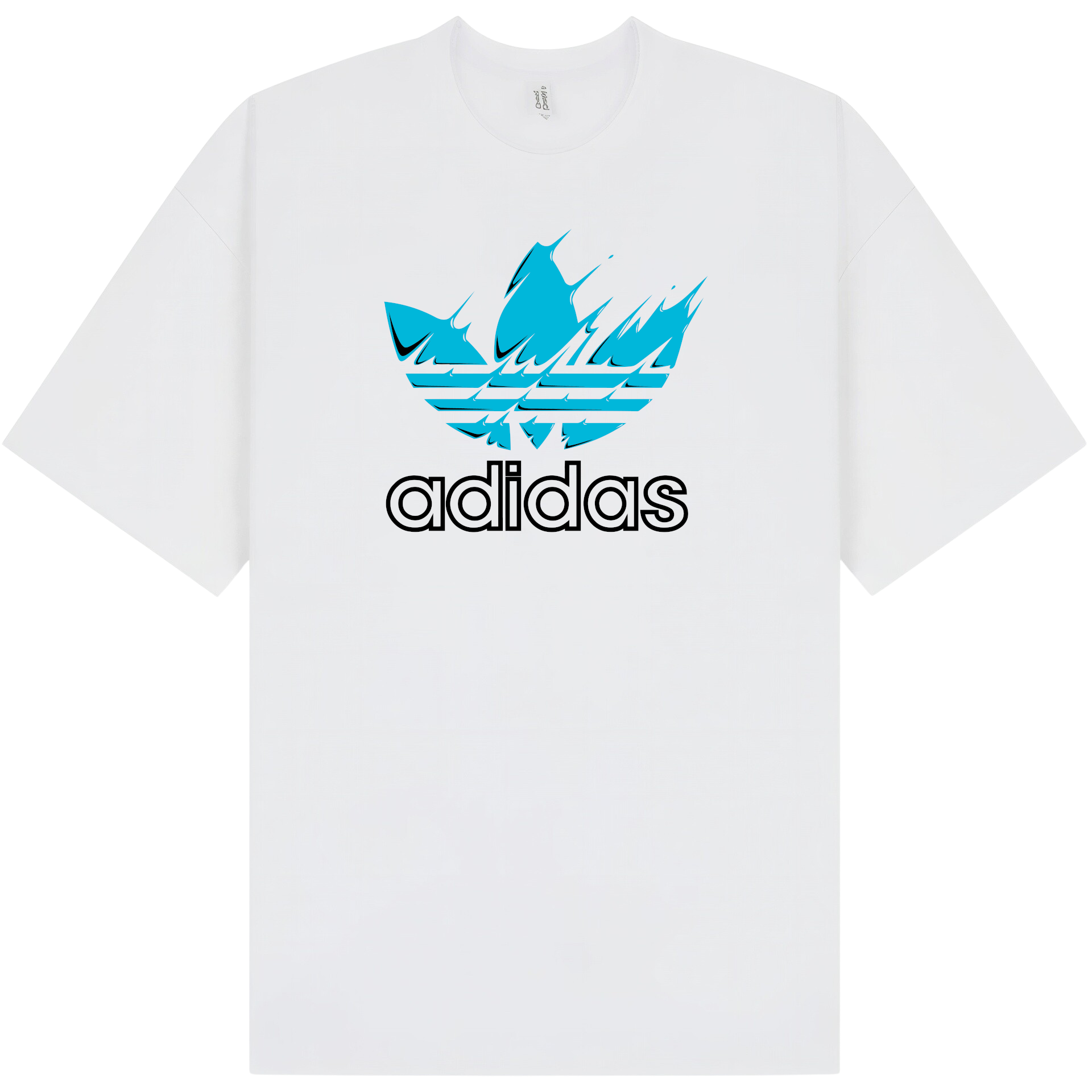 Adidas Paint blue T-Shirt - Image 2