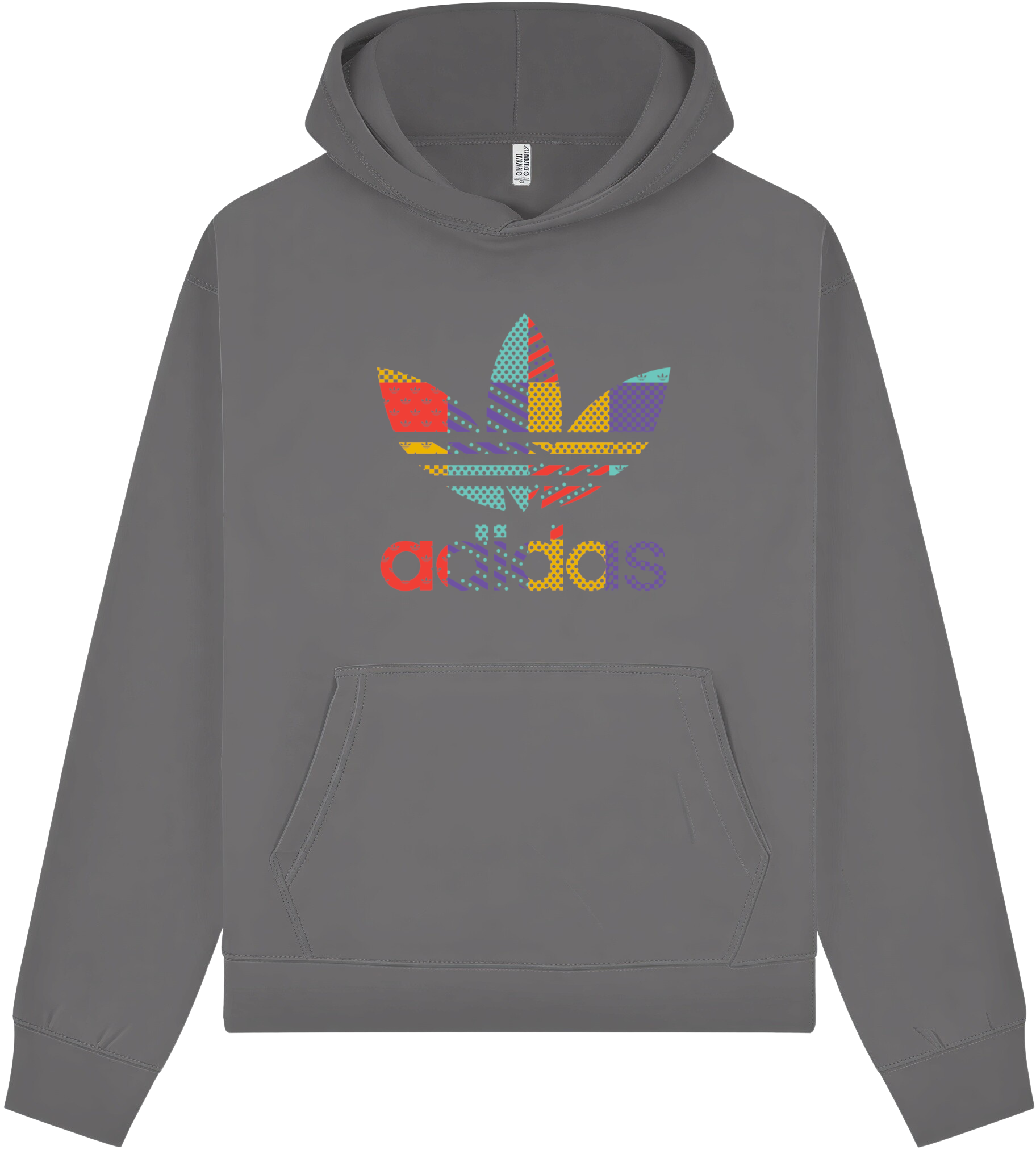 Adidas Pattern Hoodie - Image 5