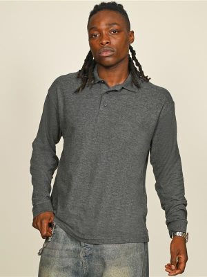 Casual Classics Classic Ringspun 190 Regular Fit LS Polo Adult - Image 1