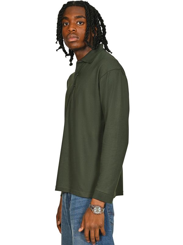 Casual Classics Classic Ringspun 190 Regular Fit LS Polo Adult