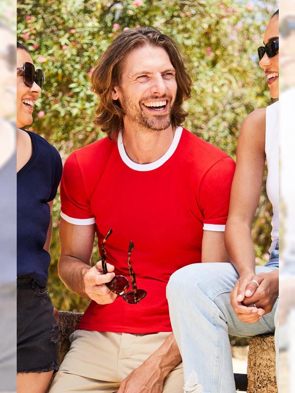 Fruit Of The Loom Valueweight Open End 165 Regular Fit Ringer Tee Adult