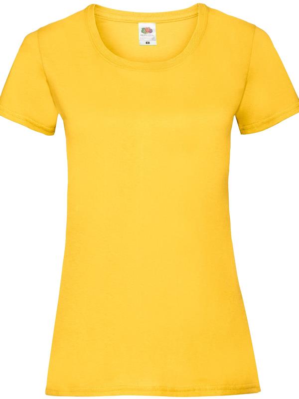 Fruit Of The Loom Valueweight Open End 165 Regular Fit Tee Ladies