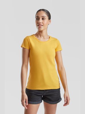 Fruit Of The Loom Valueweight Open End 165 Regular Fit Tee Ladies - Image 149