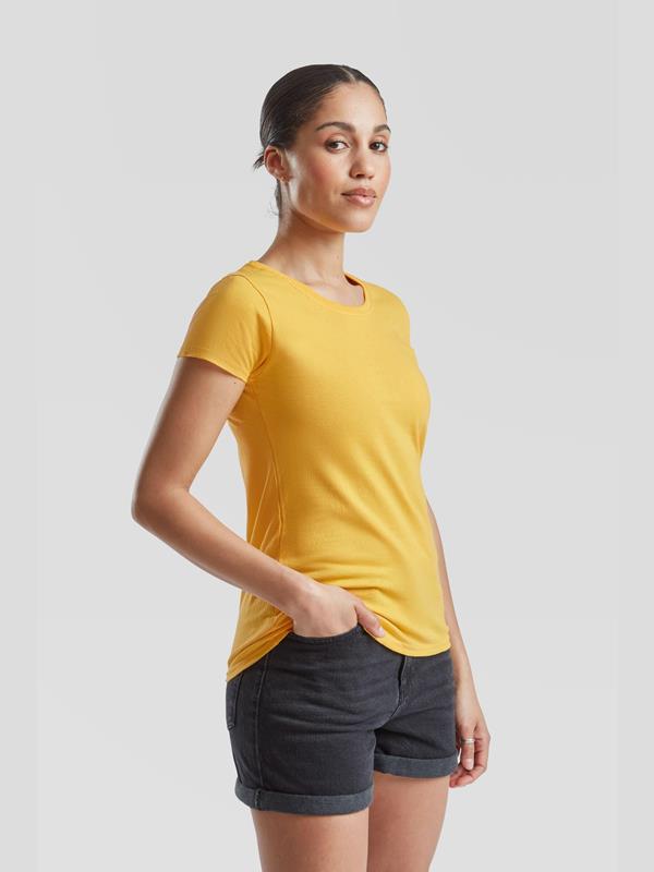 Fruit Of The Loom Valueweight Open End 165 Regular Fit Tee Ladies