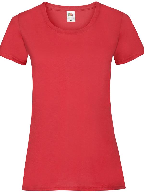 Fruit Of The Loom Valueweight Open End 165 Regular Fit Tee Ladies