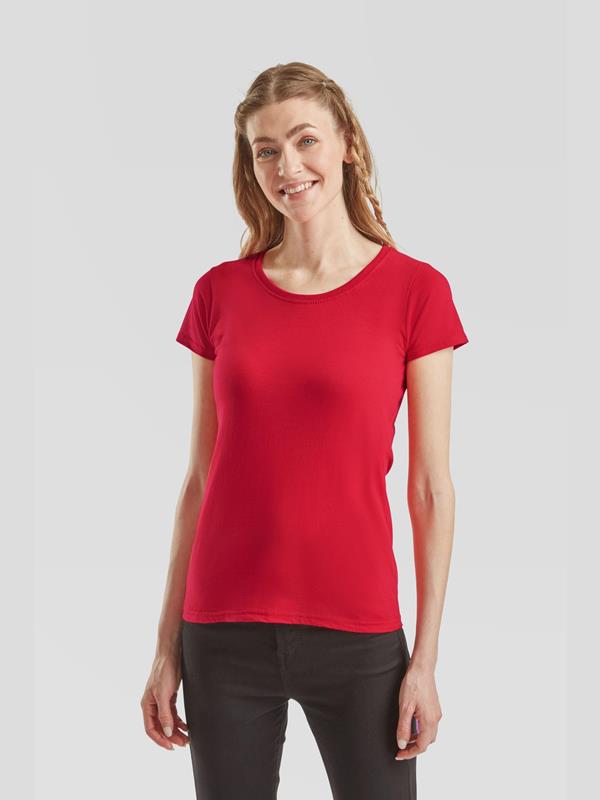 Fruit Of The Loom Valueweight Open End 165 Regular Fit Tee Ladies