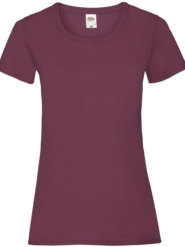 Fruit Of The Loom Valueweight Open End 165 Regular Fit Tee Ladies