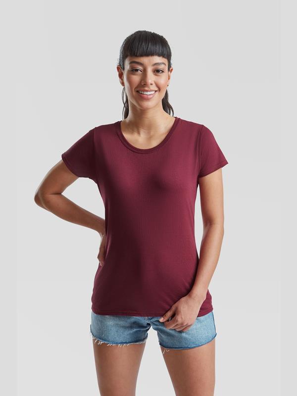 Fruit Of The Loom Valueweight Open End 165 Regular Fit Tee Ladies