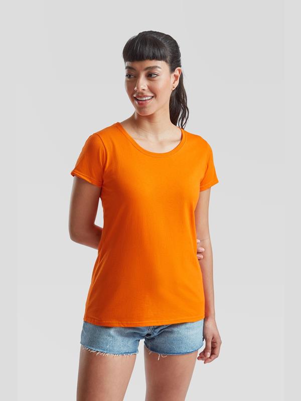 Fruit Of The Loom Valueweight Open End 165 Regular Fit Tee Ladies