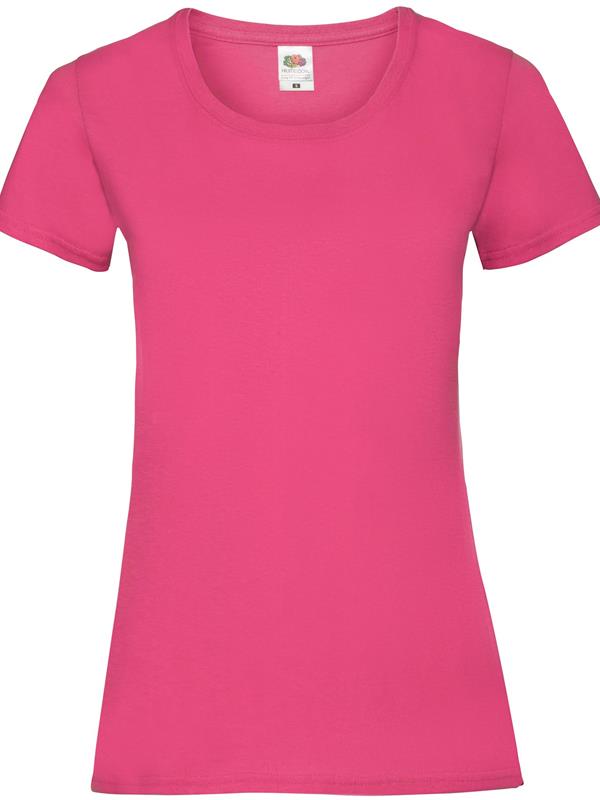 Fruit Of The Loom Valueweight Open End 165 Regular Fit Tee Ladies
