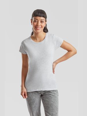 Fruit Of The Loom Valueweight Open End 165 Regular Fit Tee Ladies - Image 59