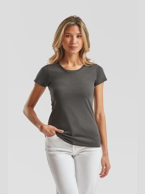 Fruit Of The Loom Valueweight Open End 165 Regular Fit Tee Ladies - Image 95