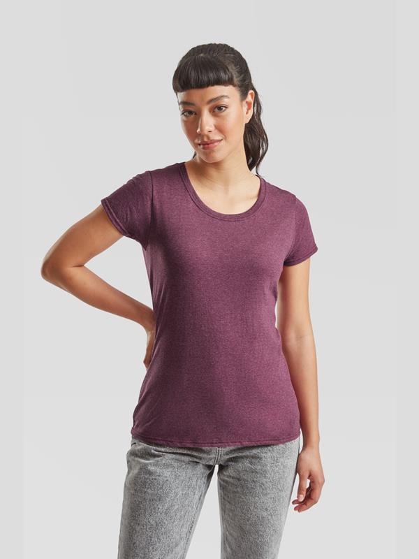 Fruit Of The Loom Valueweight Open End 165 Regular Fit Tee Ladies