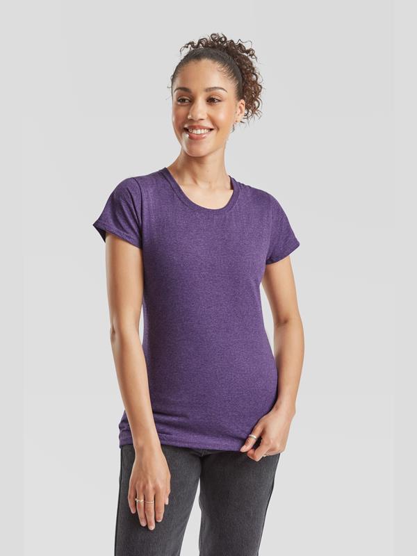 Fruit Of The Loom Valueweight Open End 165 Regular Fit Tee Ladies