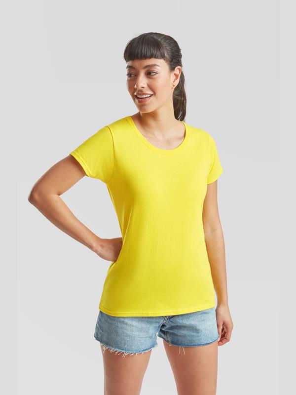 Fruit Of The Loom Valueweight Open End 165 Regular Fit Tee Ladies